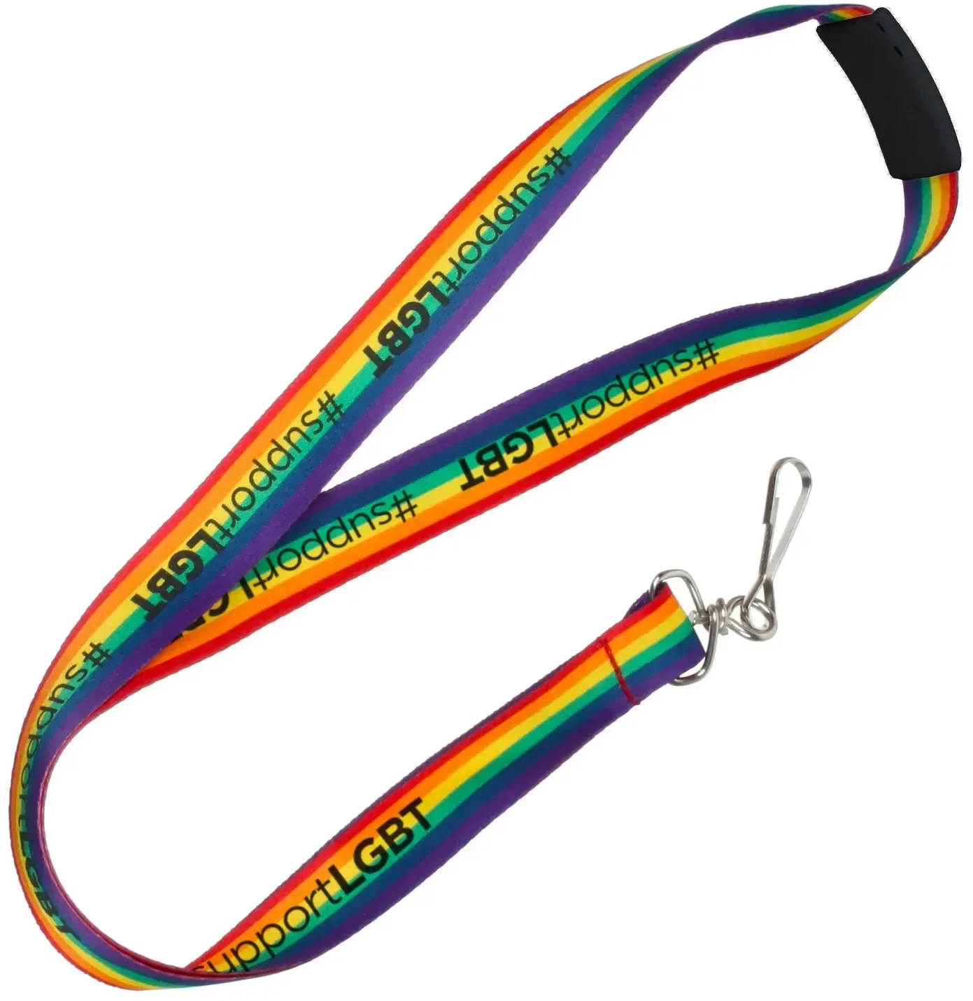 Custom Rainbow Breakaway Lanyard