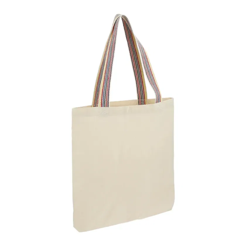 Rainbow Recycled 6oz Cotton Convention Tote — view 2