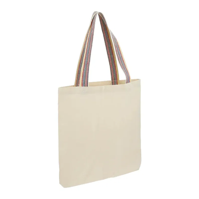 Rainbow Recycled 6oz Cotton Convention Tote — view 2