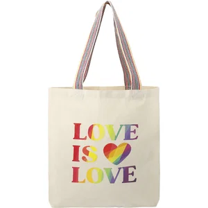 Rainbow Recycled 6 oz Cotton Convention Tote