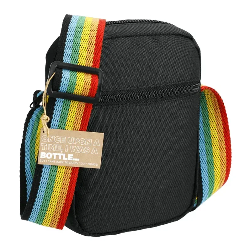 Custom Rainbow RPET Crossbody Tote Bag — view 2