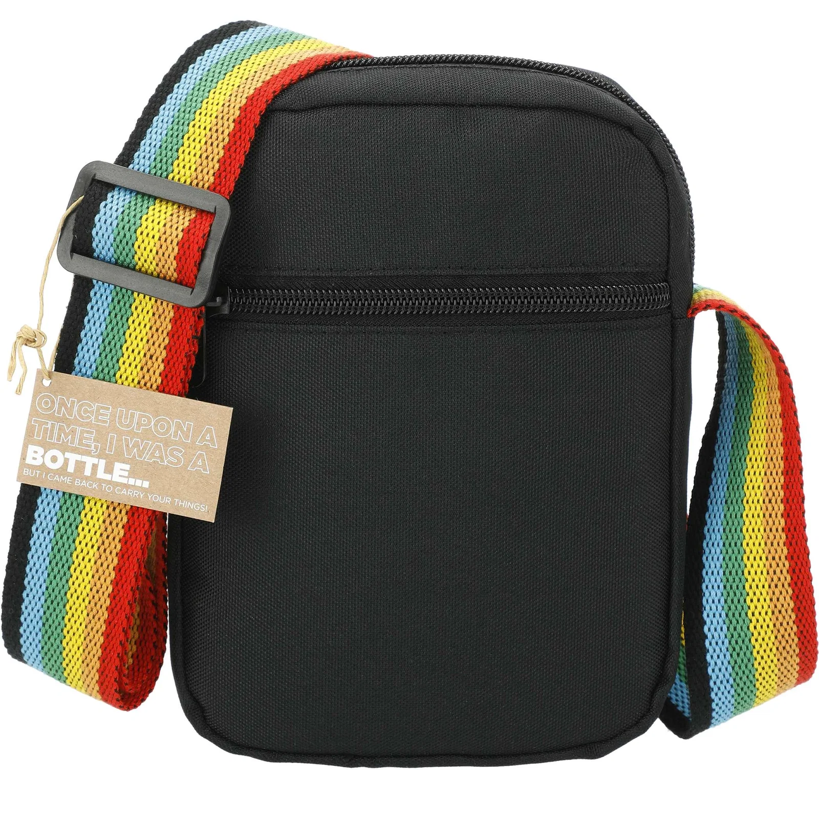 Custom Rainbow RPET Crossbody Tote Bag — view 8