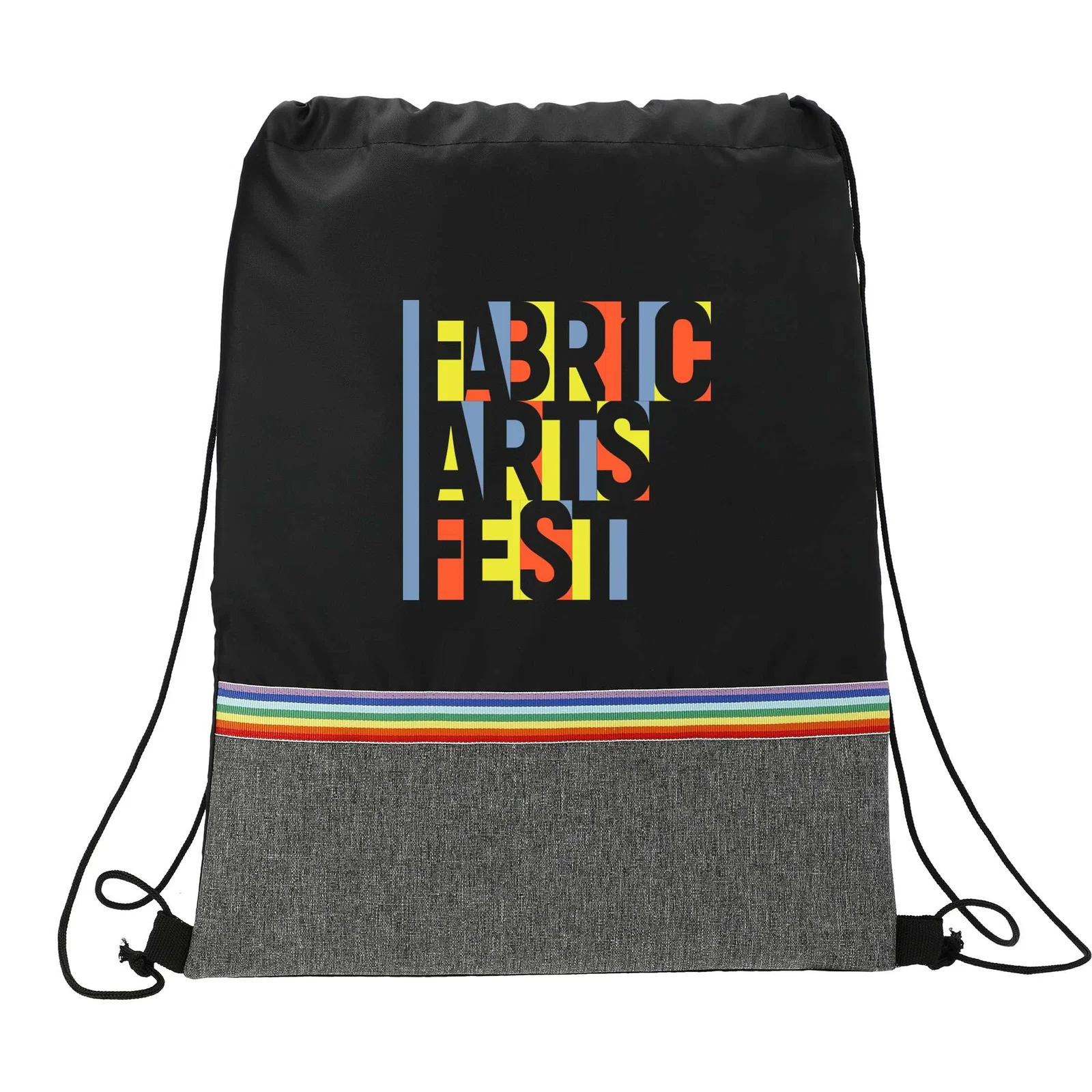 Rainbow RPET Drawstring Bag — view 6