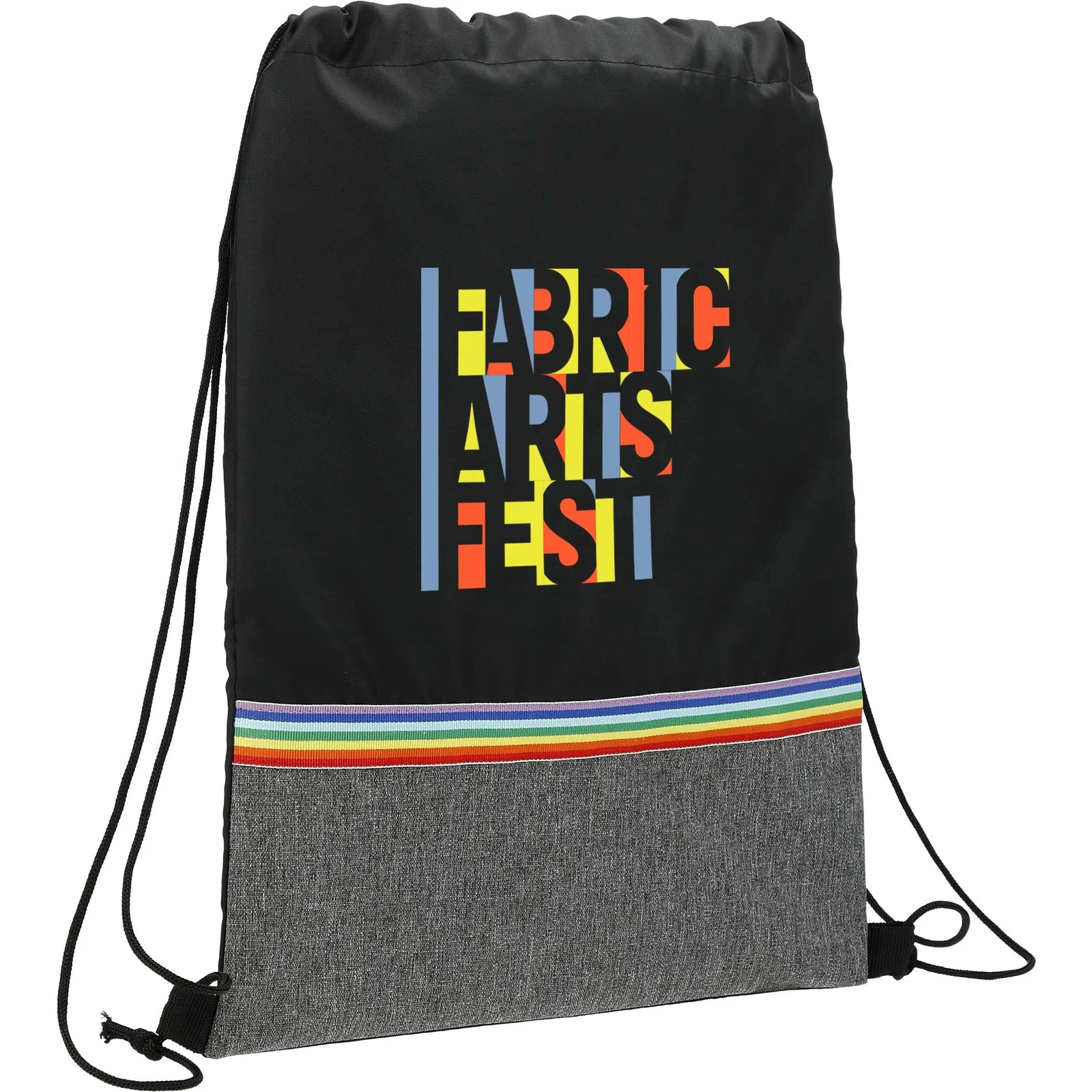 Rainbow RPET Drawstring Bag — view 9