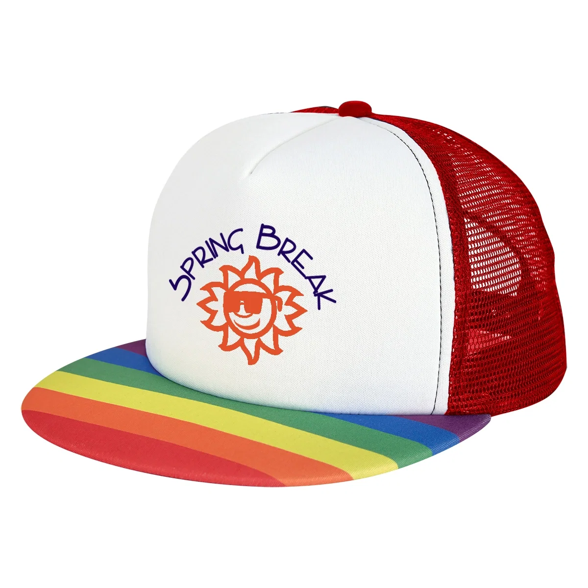 Mesh side panels shown from the rear of the hat