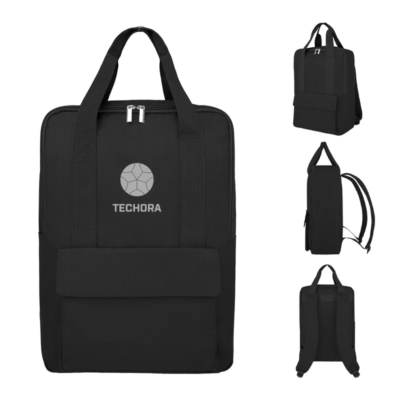 Front pocket unzipped to reveal smaller storage