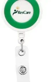 Raised Color Ring Retractable Badge Reel — view 2