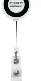 Raised Color Ring Retractable Badge Reel — view 3