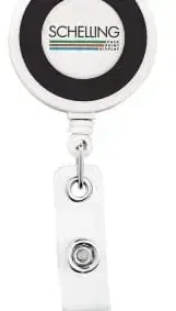 Raised Color Ring Retractable Badge Reel — view 5