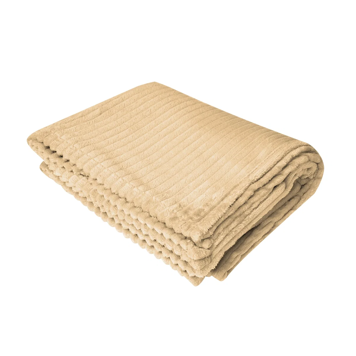 Navy colorway draped so the woven rib texture reads clearly