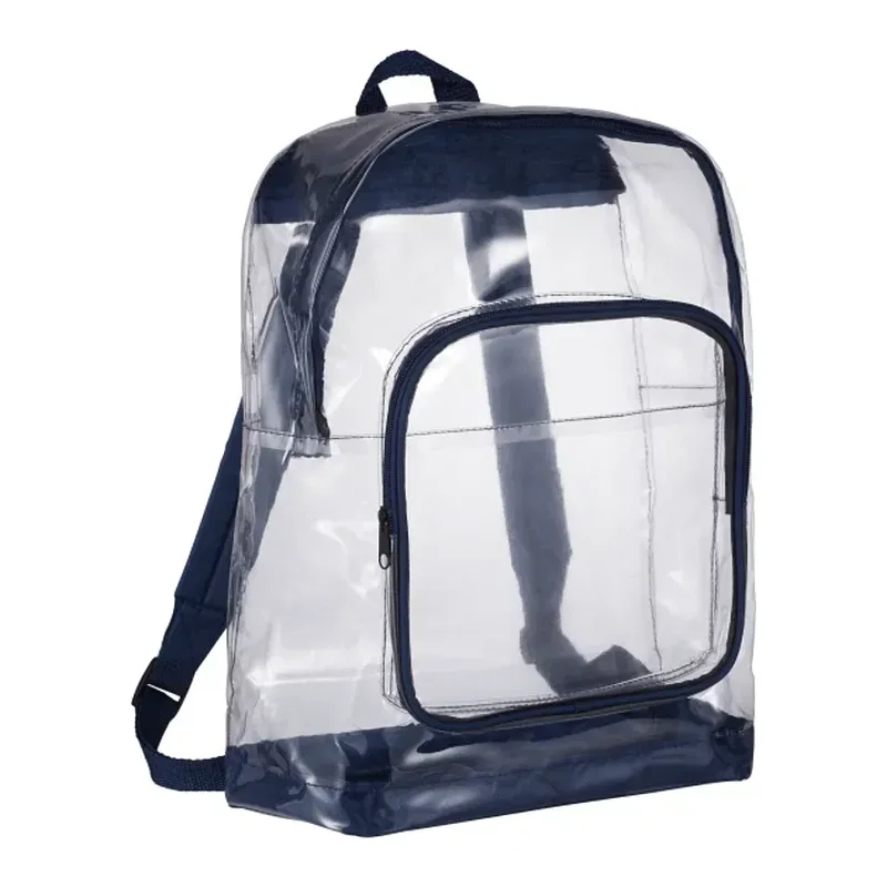 Custom Clear Rally Backpack with Zippered Compartments — view 10