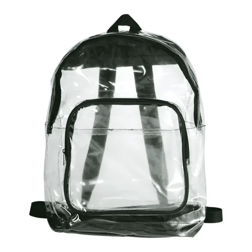 Custom Clear Rally Backpack with Zippered Compartments — view 2