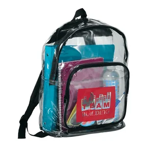 Clear Rally Backpack with Zippered Compartments