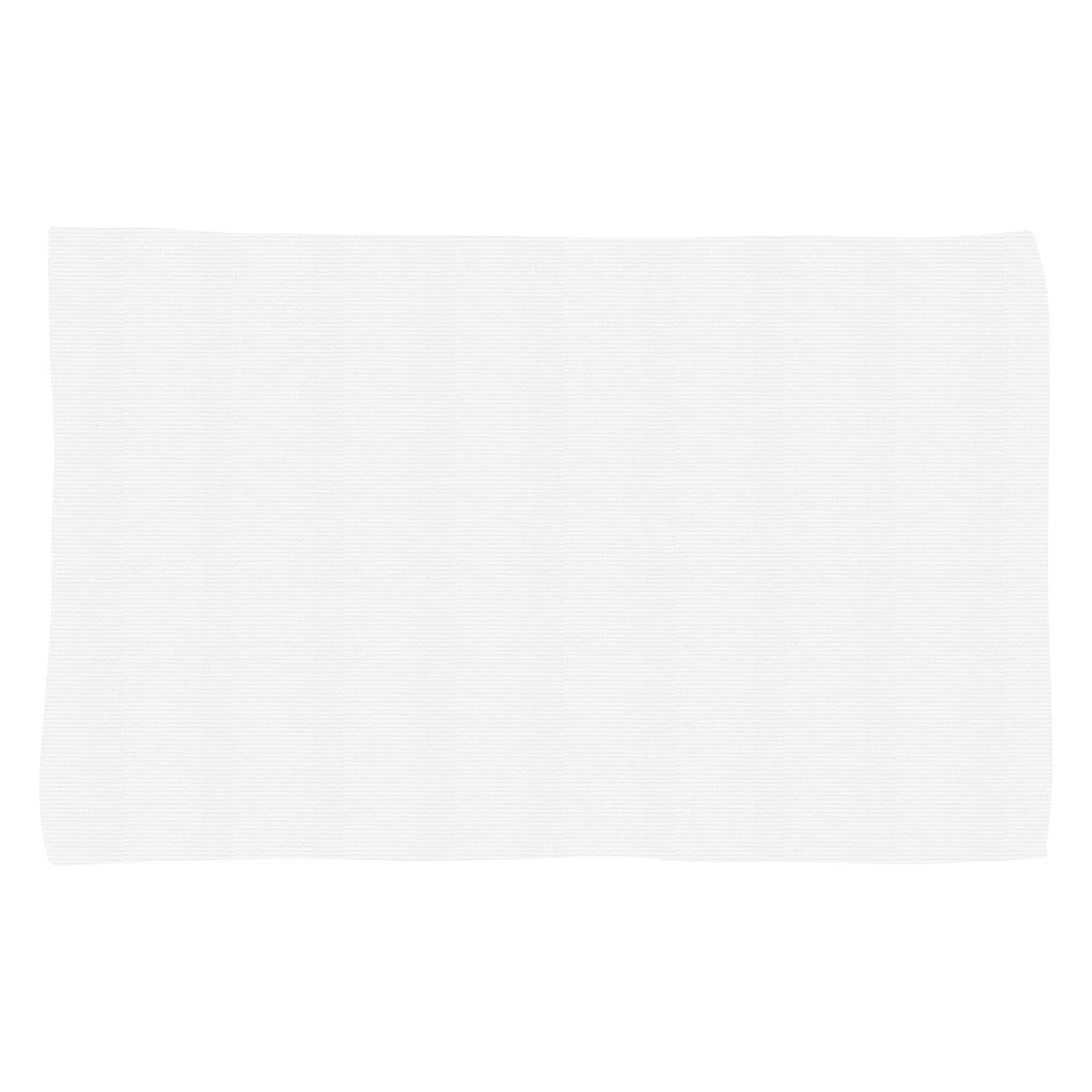 Towel held up to show the printable front area