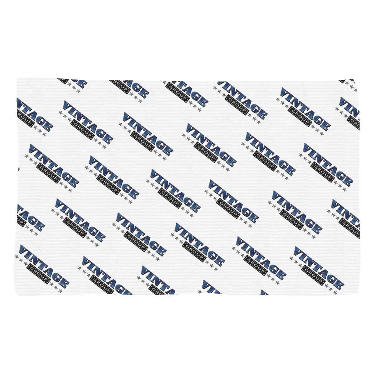 Folded rally cloth shown from a slight angle