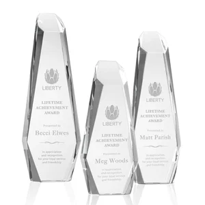 Freestanding Angular-Bevel Optical Crystal Monolith Award