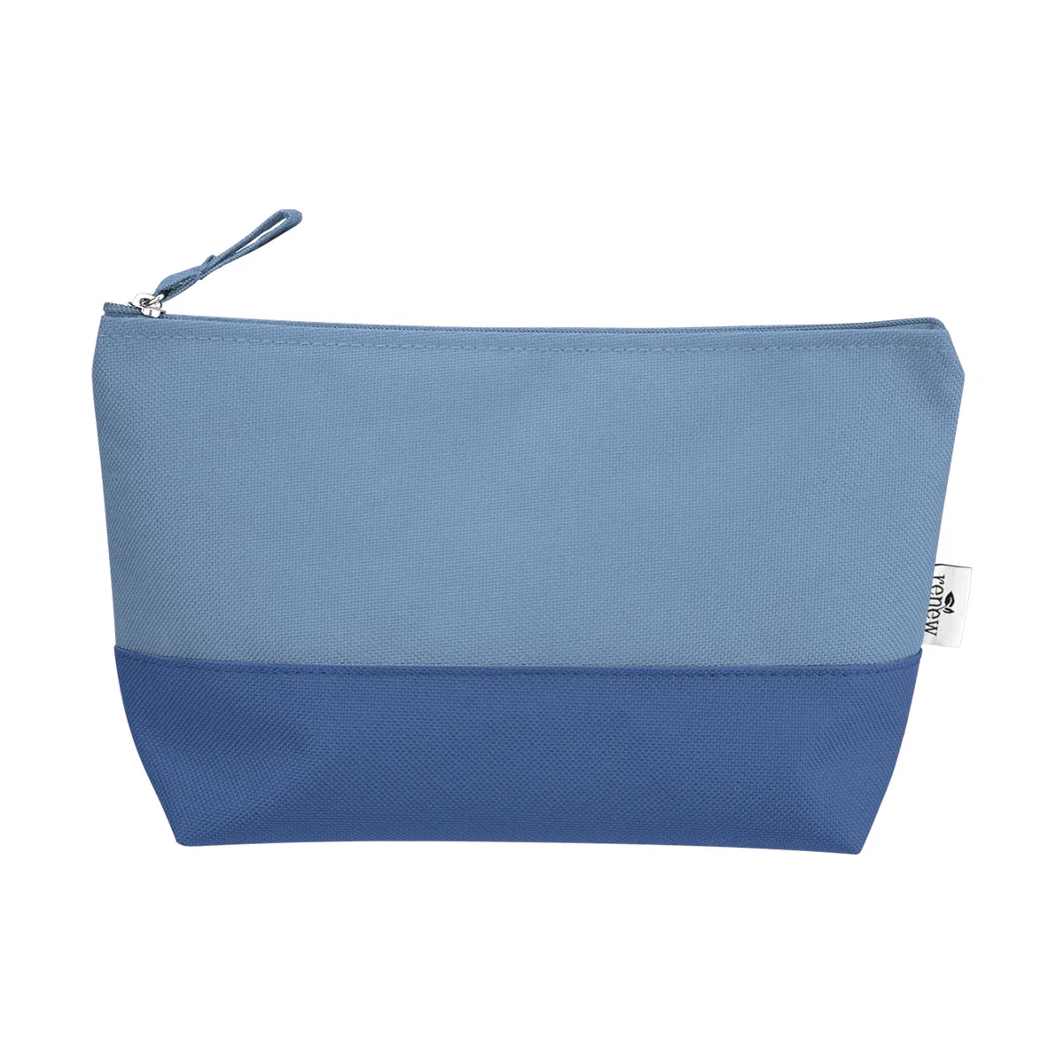 Interior lining visible with the zip opened wide for packing small essentials