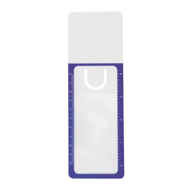 Reader's Pal 3-In-1 Magnifier Bookmark. 3-in-1 vinyl bookmark with magnifier and ruler for library reading programs