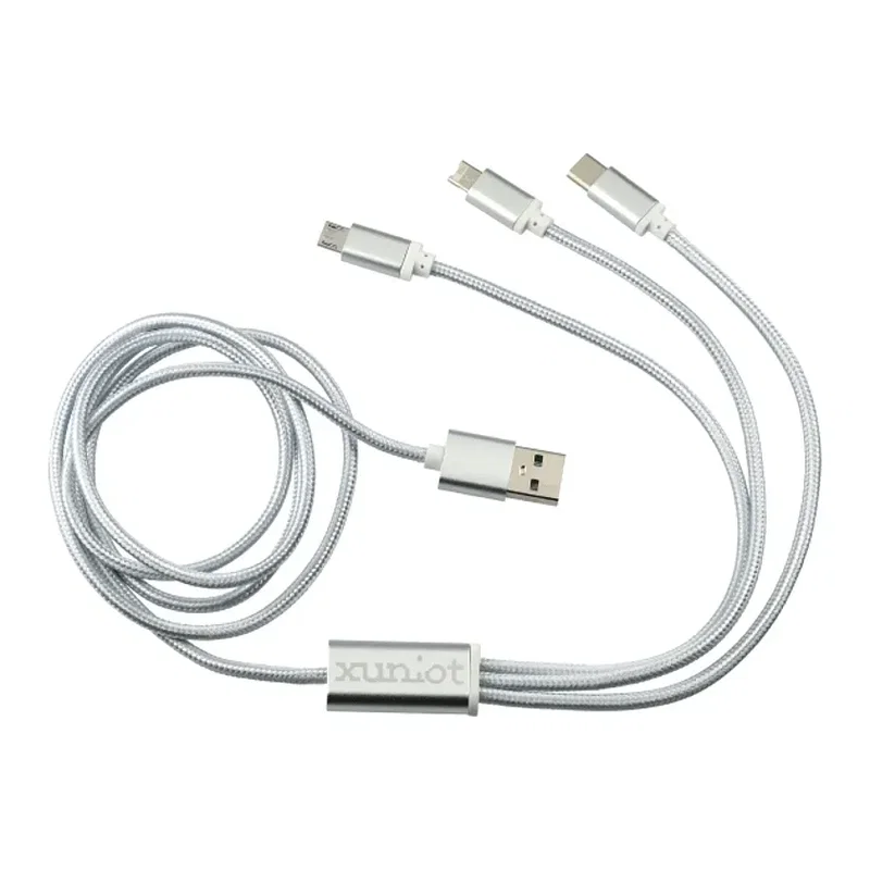 Custom Branded 3-in-1 Long Charging Cable - 47" — view 5