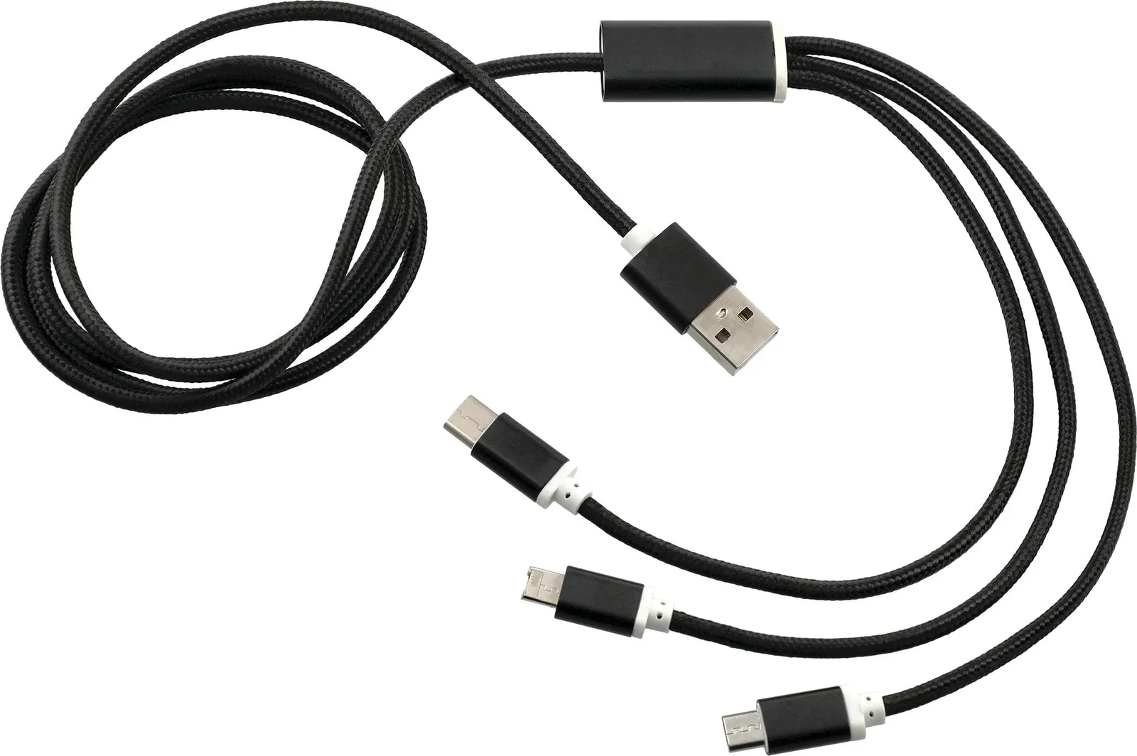 Custom Branded 3-in-1 Long Charging Cable - 47" — view 9