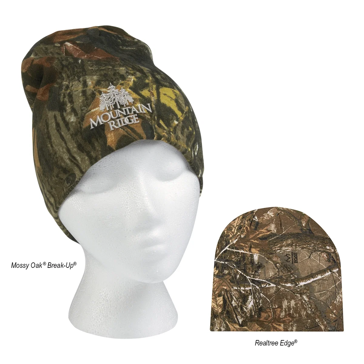 Beanie shown on a model from the side