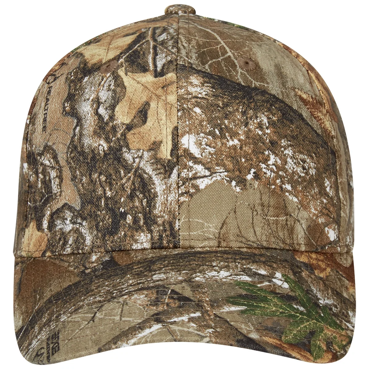 Side view of the camo hat at eye level