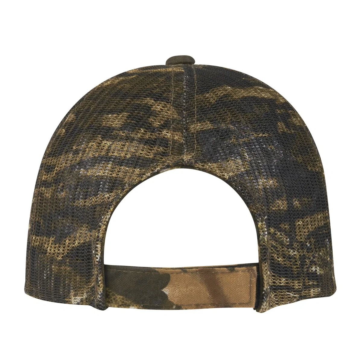 Side profile showing the camouflage pattern across the crown