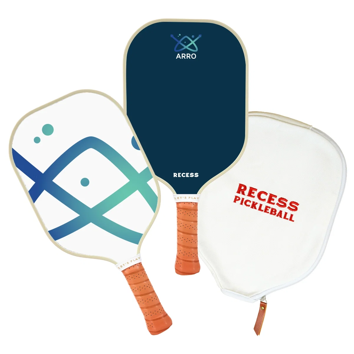 Pickleball paddle measuring roughly sixteen inches from handle to tip
