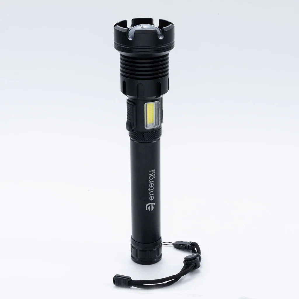 Rechargeable 20 Watt Multifunction Flashlight — Black — view 2