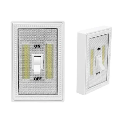 Flip panel angled to direct the beam downward