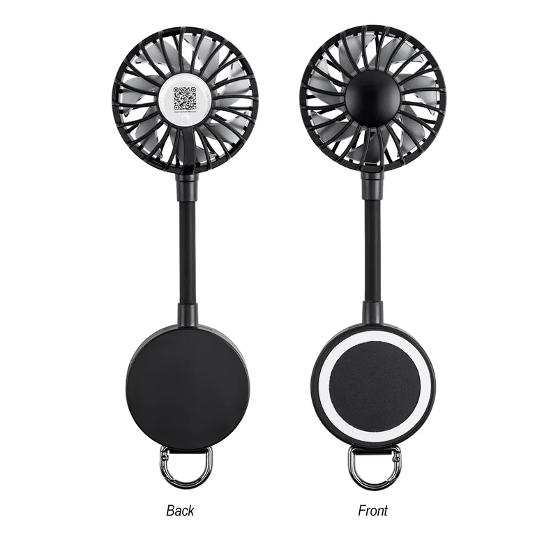 Fan blades and handle shown from the front