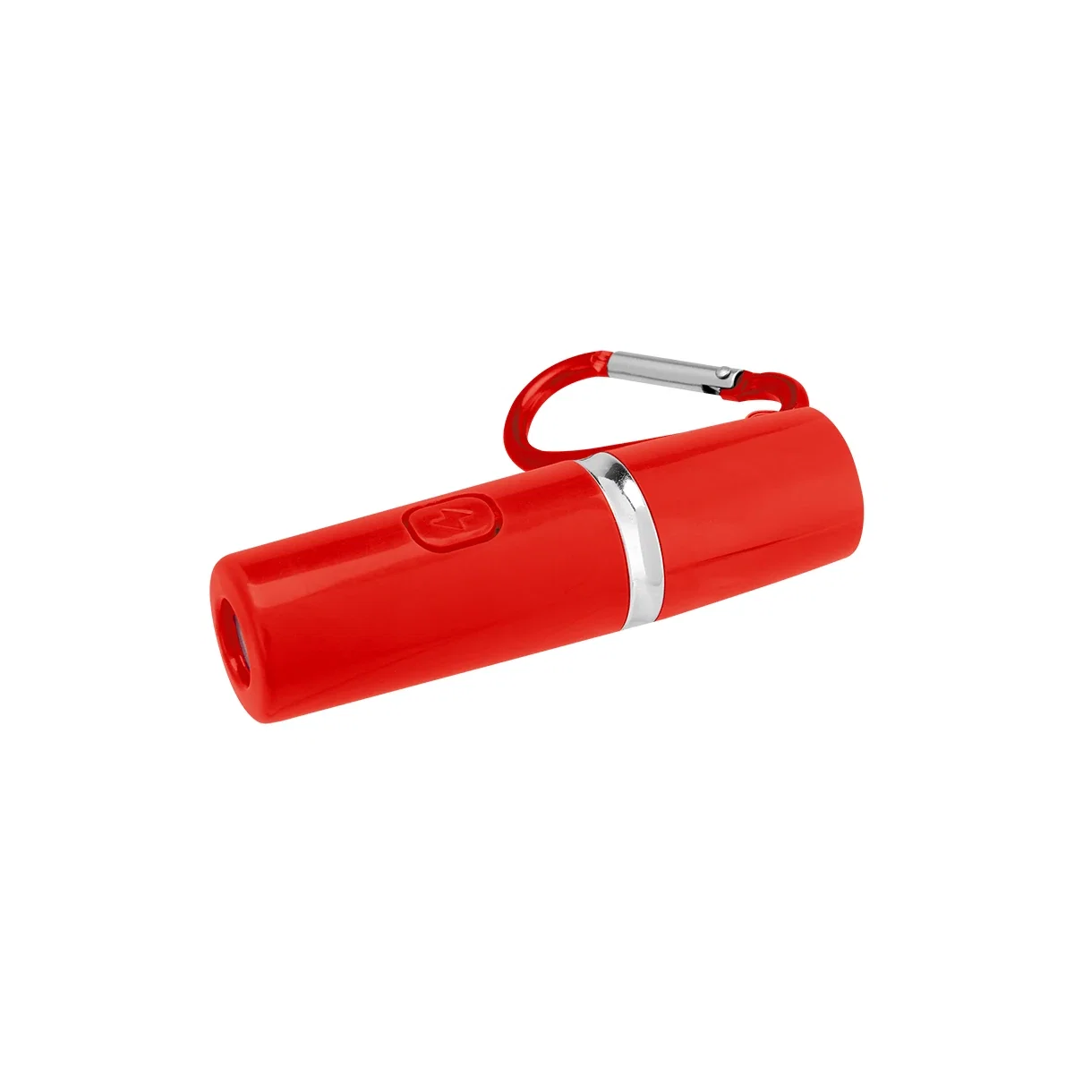 Walking at night with the light attached to a purse