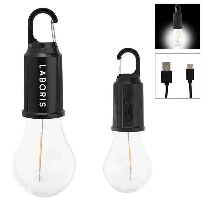 Bulb shape of the compact accent light seen from the side