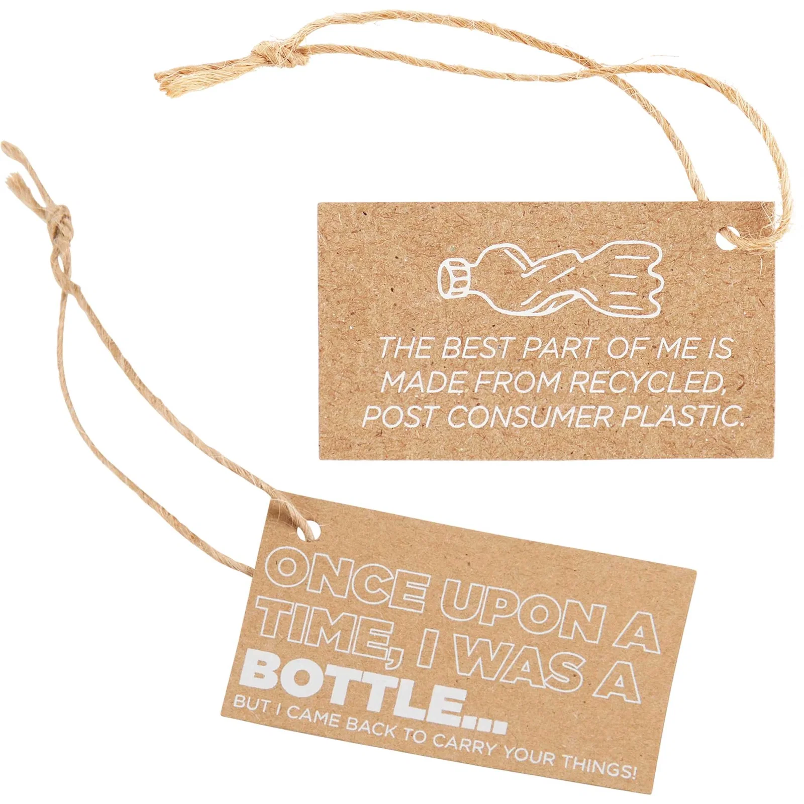Custom Reclaim Two-Tone Recycled Zippered Tote — view 10