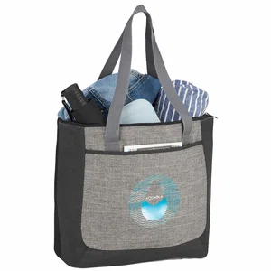 Reclaim Two-Tone Recycled Zippered Tote
