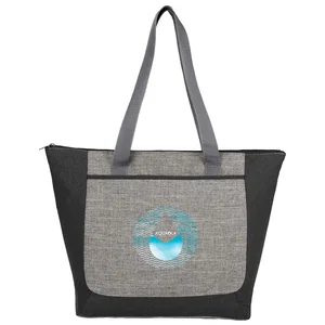 Reclaim Two-Tone Recycled Zippered Tote