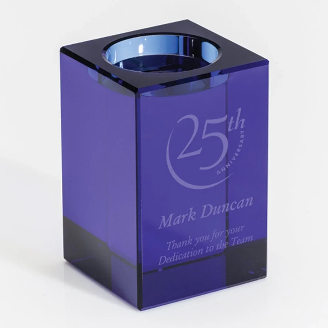 Custom Optical Crystal Tower Award with Uniform-Footprint Blocks for corporate award ceremonies