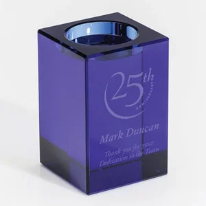 Optical Crystal Tower Award with Uniform-Footprint Blocks