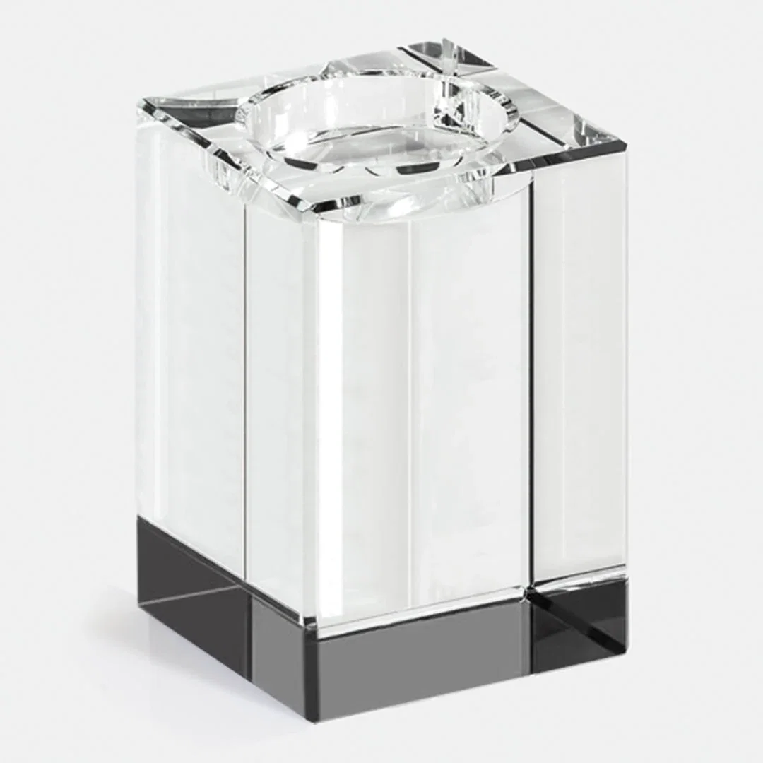 Custom Optical Crystal Tower Award with Uniform-Footprint Blocks for retirement presentations