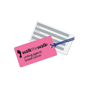 Custom Printed Rectangle 40 Mil Neon Tag