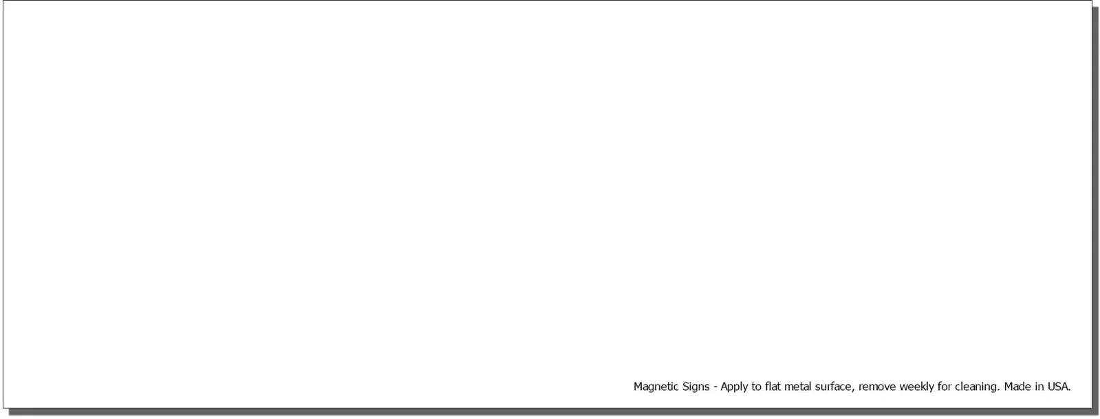 Custom Magnetic Sign - Rectangle — view 2