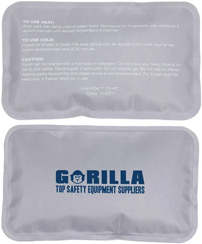Promotional Rectangle Hot/Cold Pack shown in another colorway, branded wellness kit