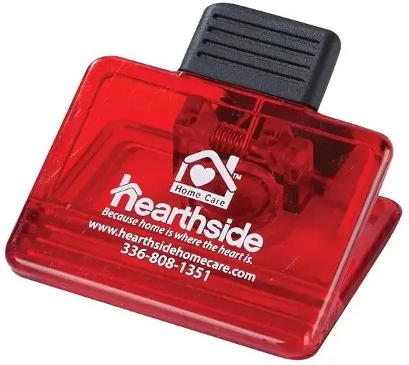 Imprinted Rectangle Power Clip β view 1