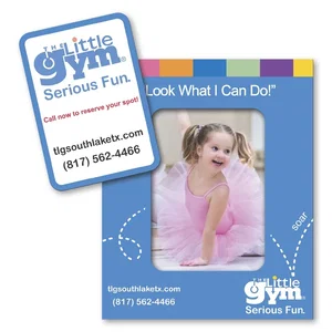 4 x 3.25 Inch Rectangle Punch Out Picture Frame Magnet, Full-Color Imprint