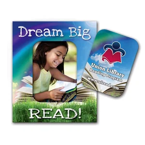 Rectangle Punch Out Picture Frame Magnet, 3" x 2.5", Full-Color Imprint