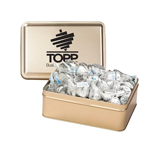 Rectangular Hinged-Lid Metal Storage Tin — view 18