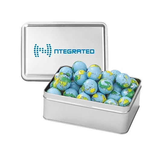 Rectangular Hinged-Lid Metal Storage Tin — view 4