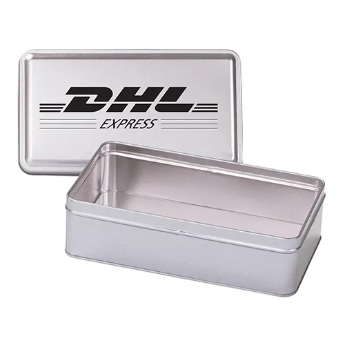 Rectangular Hinged-Lid Metal Storage Tin — view 59
