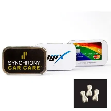 Rectangular Tin with Bone Shaped Mints — view 24
