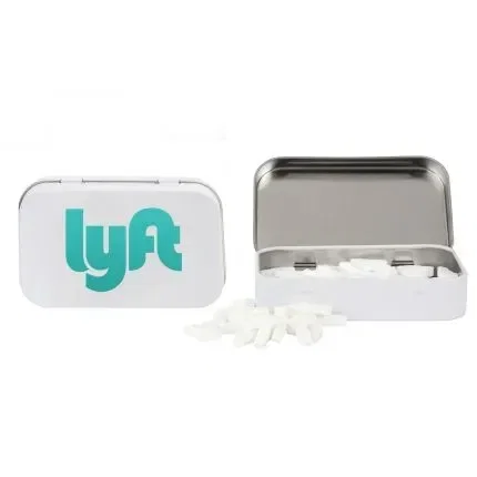 Rectangular Tin with Bone Shaped Mints — view 4